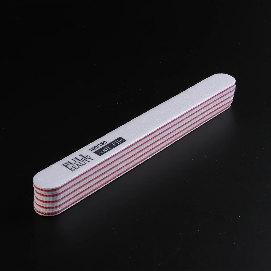 5Pcs/Lot Pink Professional Nail File 100/180 Sanding Polishing Buffer Block Set Buffing Nail Art Filer Manicure Pedicure Tools