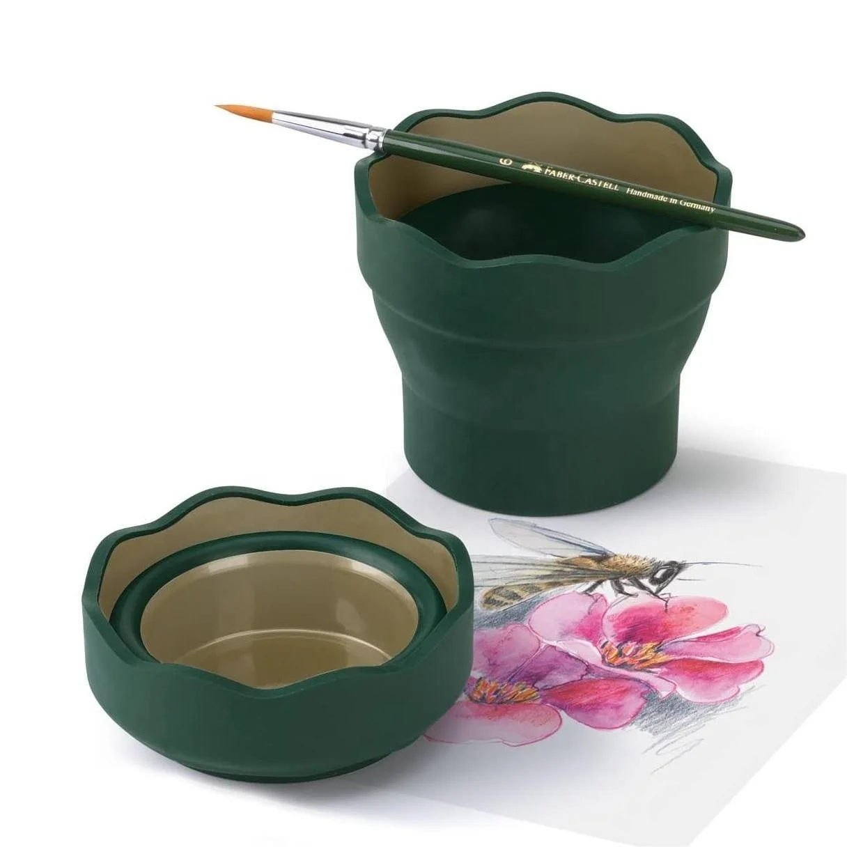 Multi-purpose Portable Silicone Folding Bucket Washing Pen Art Paint Pen Brush Washing Bucket Travel Outdoor Collapsible Cup