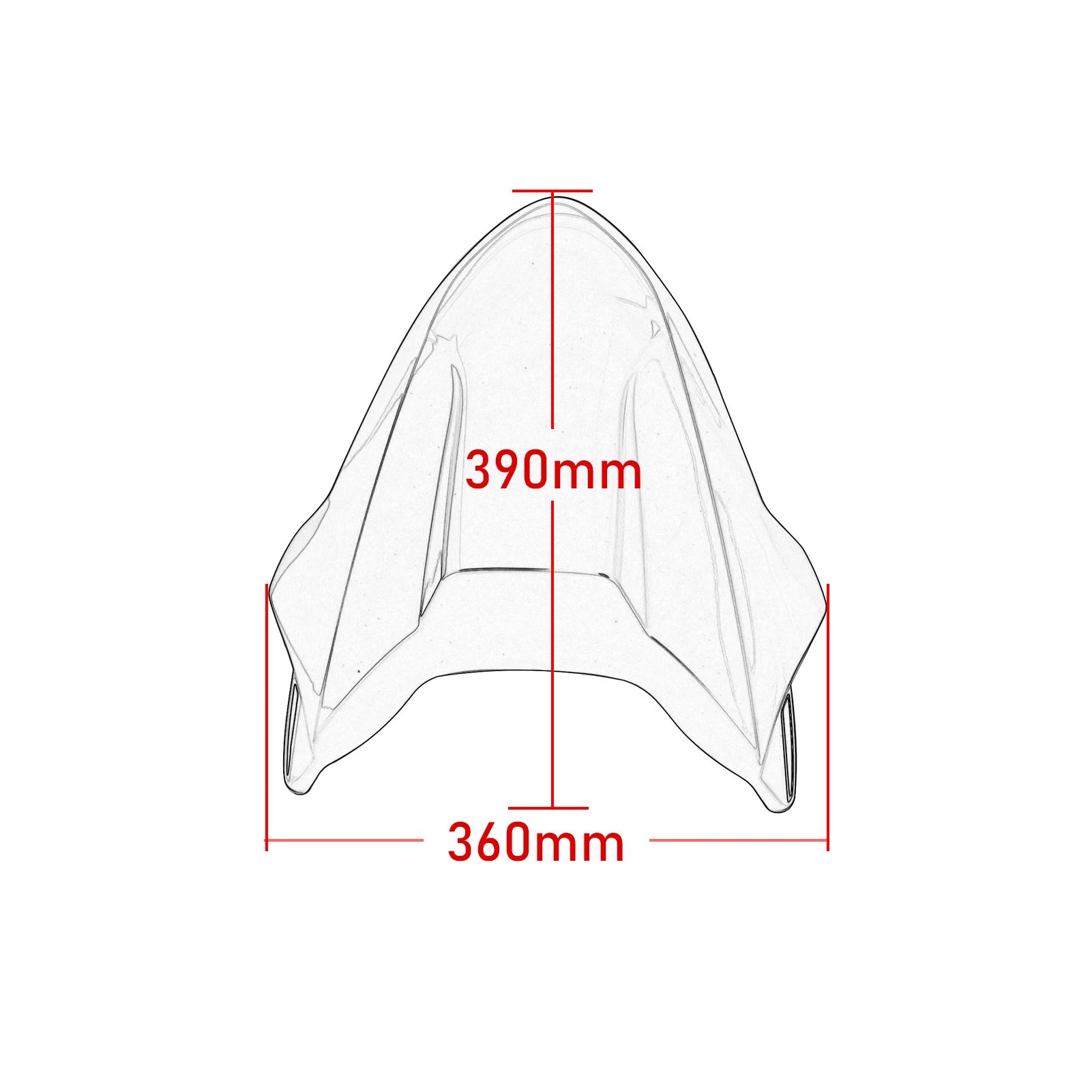 Para Honda CB CBR 650R 2021-2023 CB650R CBR650R cubierta de asiento trasero capó pasajero Motor carenado trasero accesorios de motocicleta