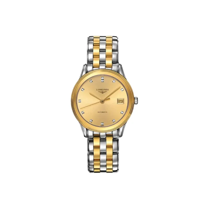 LONGINES Military Flag Collection Automatic Mechanical Movement Men's Watches Watch 35.6mm Gold Dial L4.774.3.37.7