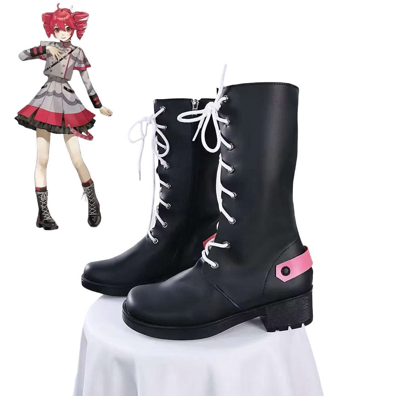 Zapatos de cosplay de Anime Kasane Teto, botas de Carnaval de Halloween, accesorios de Cosplay