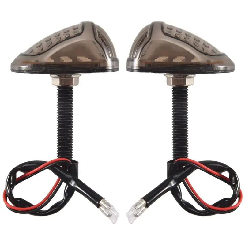 

Powerful 12V Yellow Lighting Motorbike Indicators Blinker 9 LED Motorcycle A Pair Piranha Light Flasher Turn Signal Light