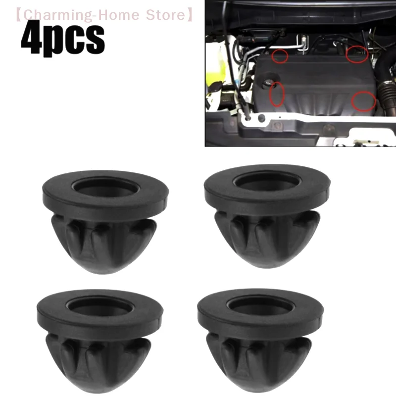 【M】4X Obere Motorabdeckungsverkleidung Gummihalterung Tülle Bush Bump Stop 11127614138 Für 1 2 3 4 5 6 7 SERIE X1 X2 X3 X4 X5 X6 Mini