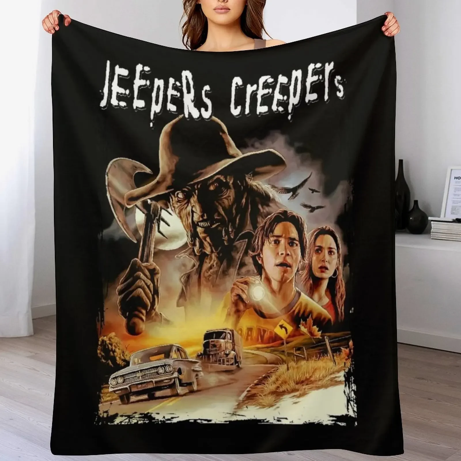 Jeepers Creepers Essential Throw Blanket Tourist Decorative Sofa Blankets For Sofas warm winter Blankets