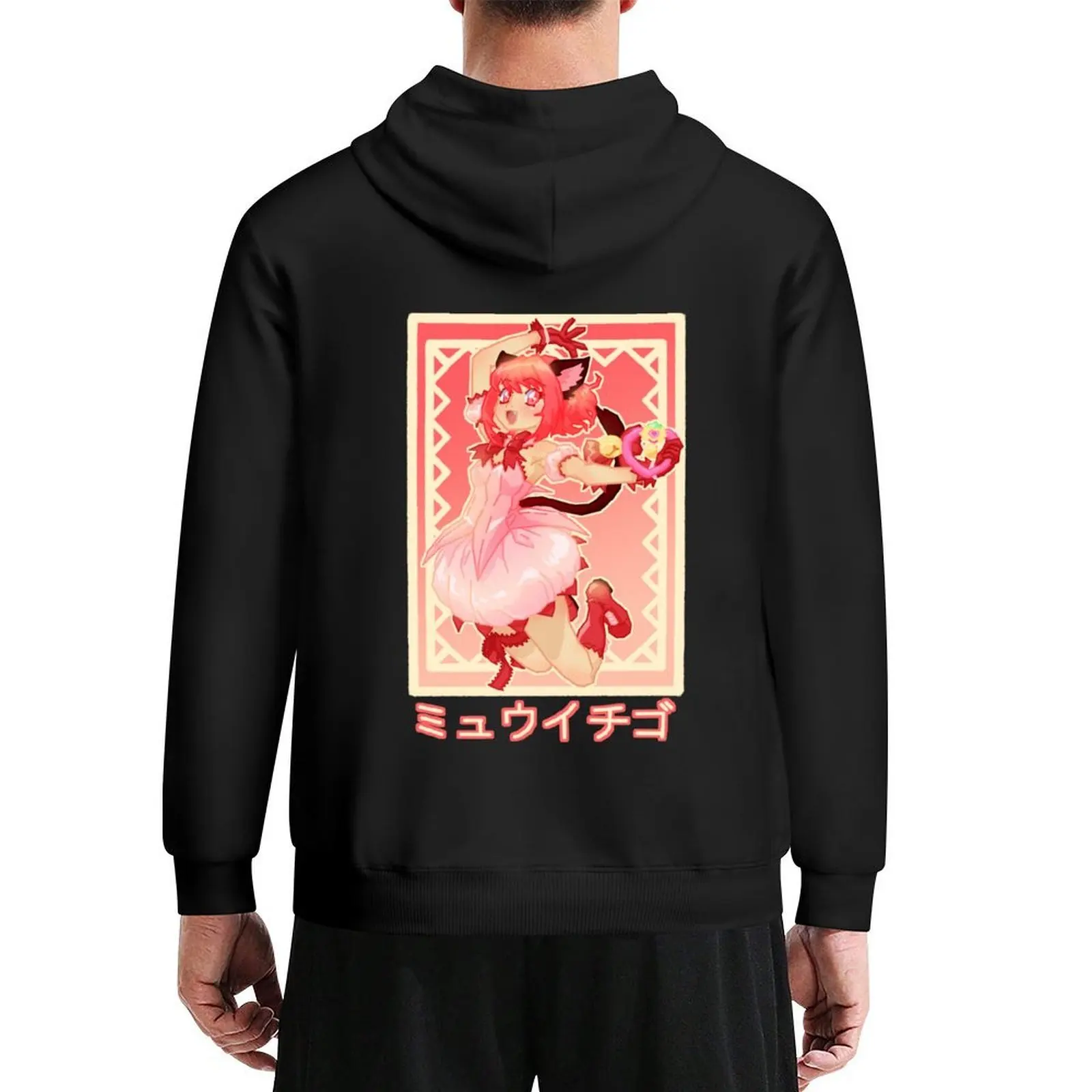 

Mew Ichigo Hoodie mens designer clothes autumn clothes anime clothes men's sweat-shirt japanese hoodie