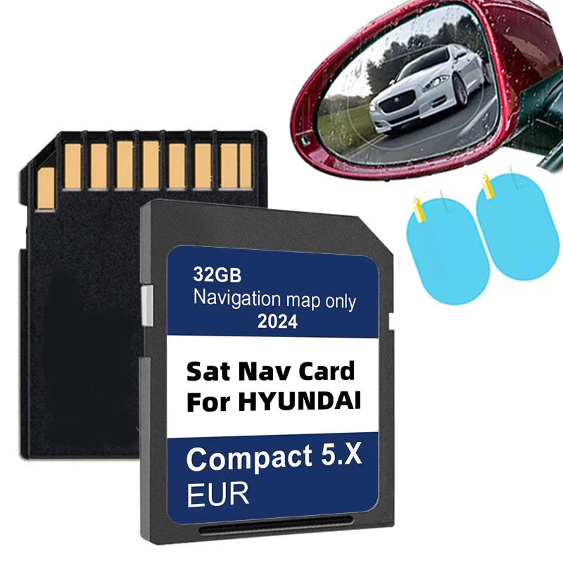 32GB Sat Nav GEN5 Navigation Maps EU UK Update 2024 SD Memory Card for Hyundai Compact 5.X i10/i20/i30/i40/Kona/Santa/Tucson