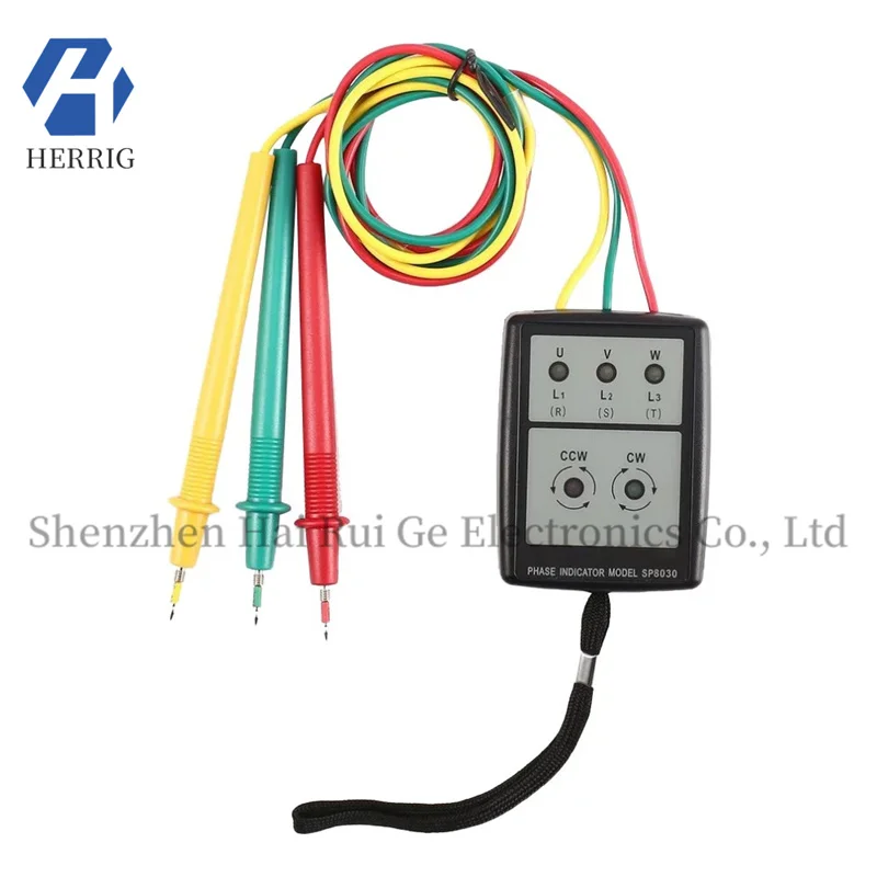 

SP8030/SM852B Portable Phase Sequence Meter, Three-Phase AC Phase Meter, Phase Sequence Instrument, Current Detector