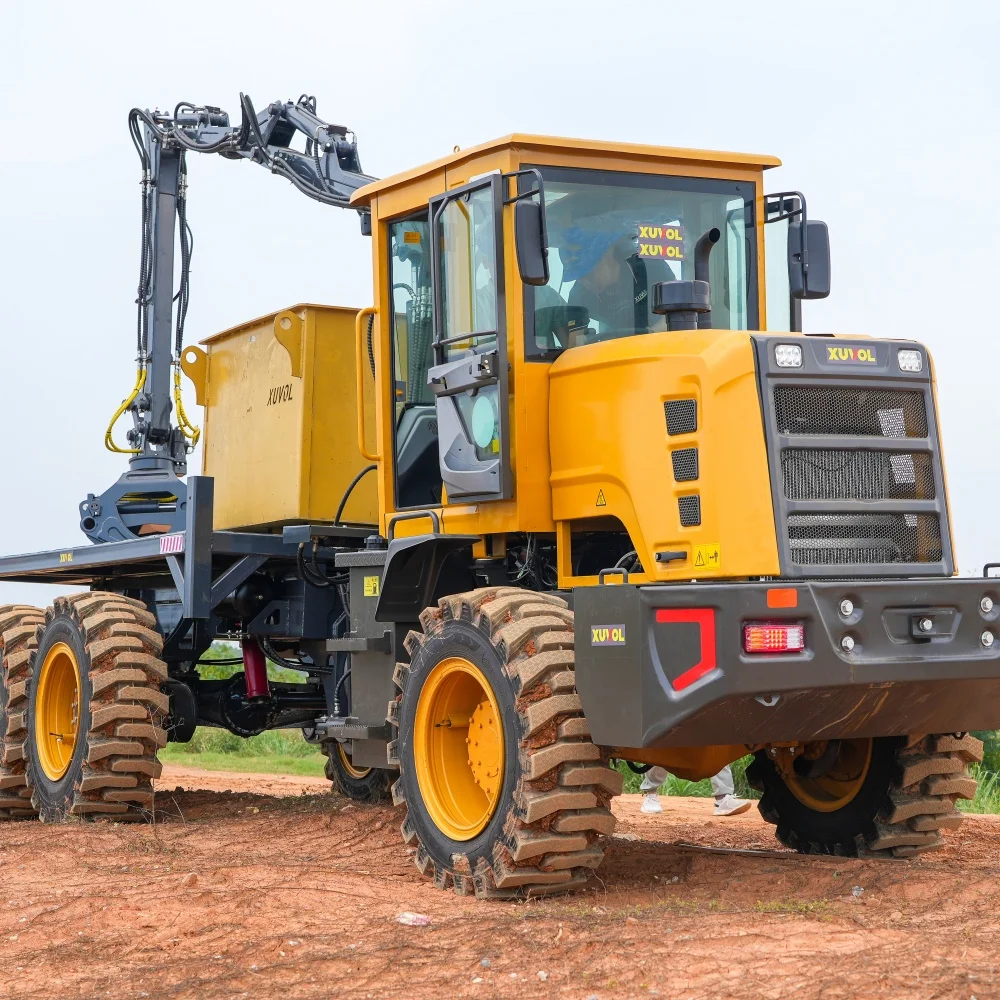2025Macchinari per la foresteria Legno di canna da zucchero Log Fertilizzante in legname Colture materiale 6 Forwarder con ruote per uso in foresta e allevamento