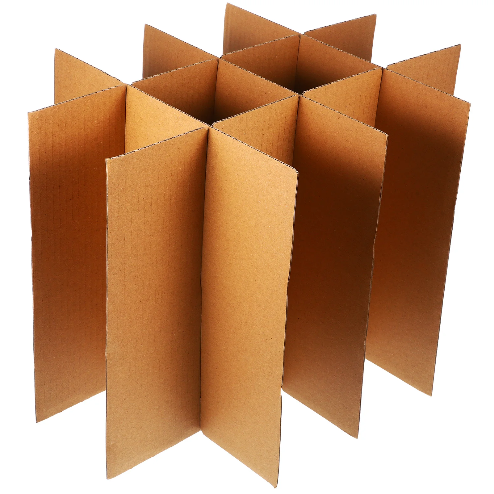 مجموعة واحدة من فواصل الورق المقوى لتحريك الصناديق وحماية تغليف الأطباق الزجاجية سهلة التركيب وإزالة فواصل الزجاج لصناديق الحركة