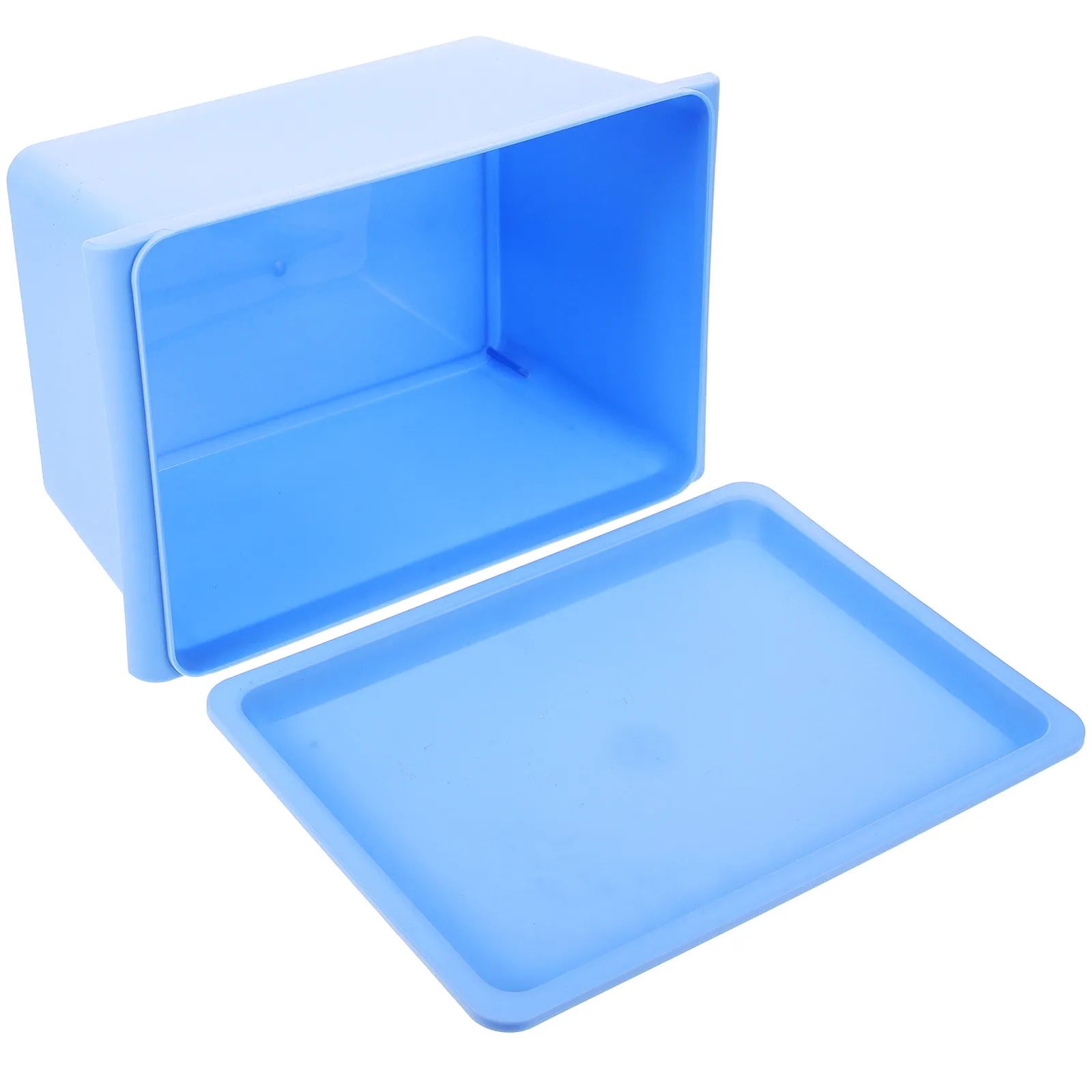 Small Object Storage Box Plastic Rectangle PP Material Desktop Organizer Large Capacity Covered Storage Box for Office Study