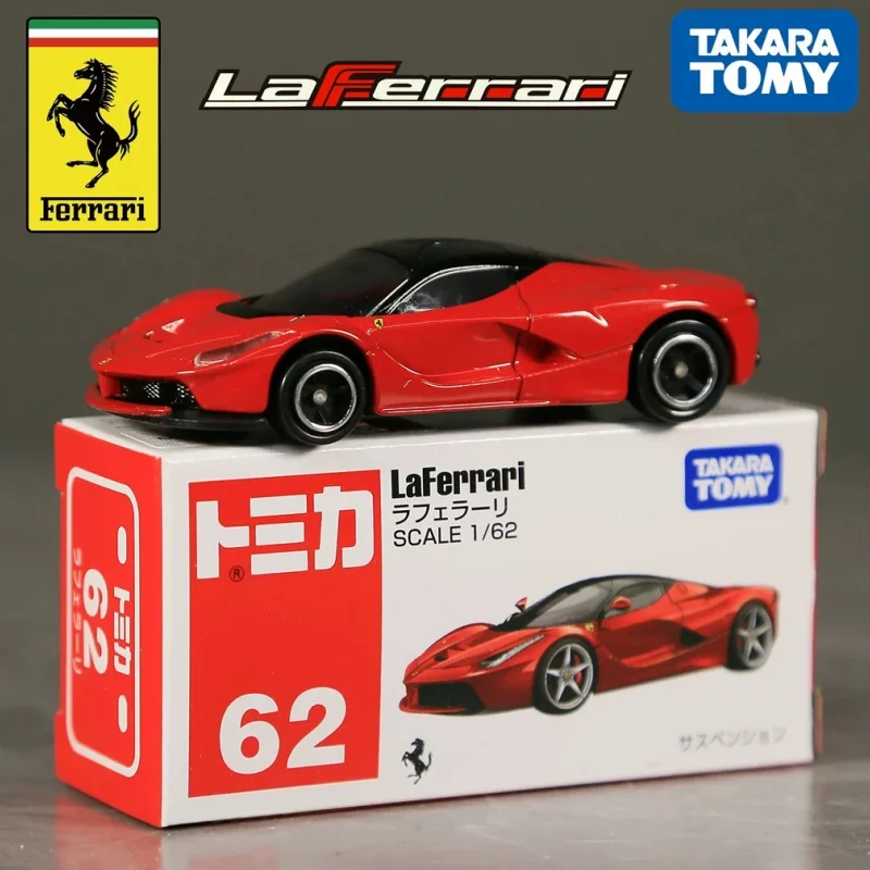 Takara Tomy Tomica Ferrari Series Collection No 8 Alloy Die-cast Model Car 1/64 Scale Alloy Mini Car Mode Collection Toy Gift