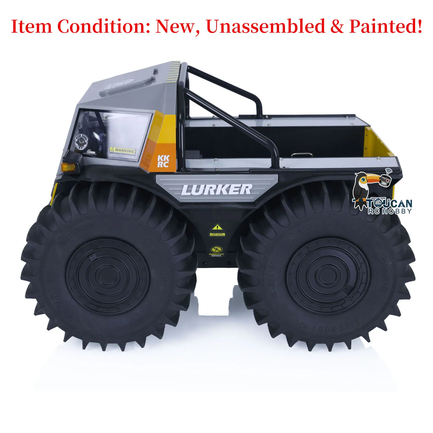 KKRC 1/10 RC Off-Road Vehicle All-Terrain Crawler Cars RC Toys D-E077 Amphibious Radio Control Climbing Models Assembled TH21995