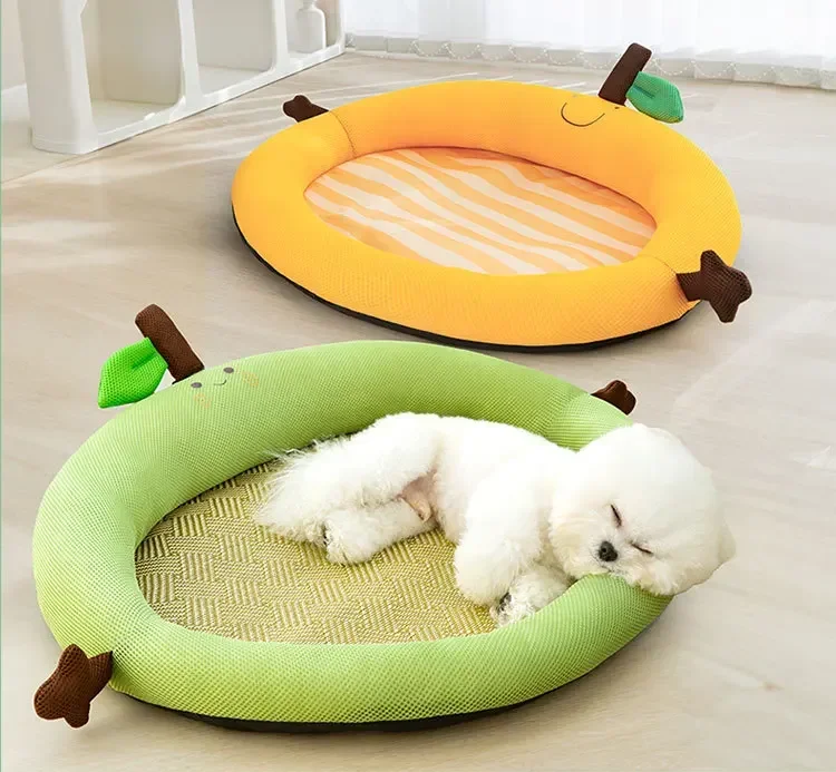 

Pet Mat Summer Fruit Backrest Pet Kennel Four Seasons Mat Breathable Teddy Kennel Spring and Summer Puppy Dog Mat