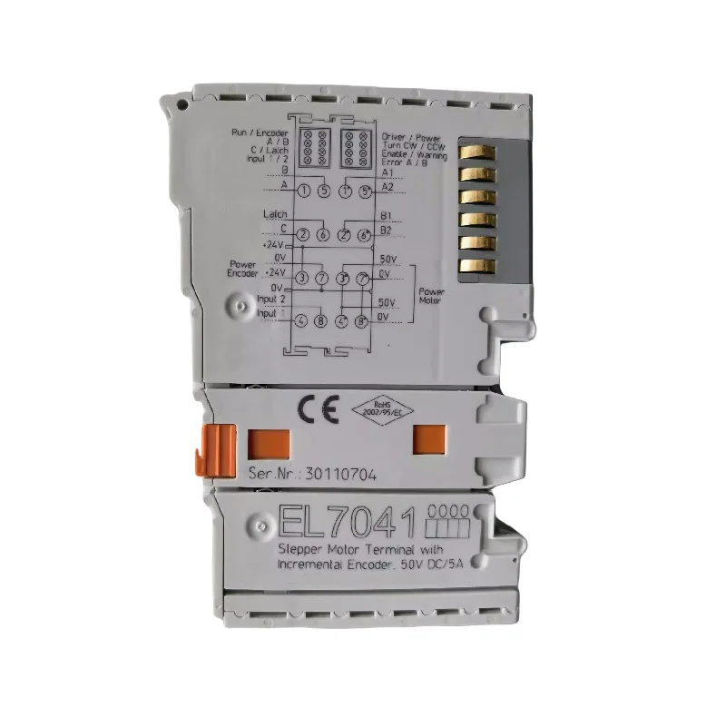 متوفر العلامة التجارية الجديدة الأصلية EL7041 PLC وحدة طرفية 1 قناة واجهة الحركة محرك متدرج 48 فولت تيار مستمر 5A