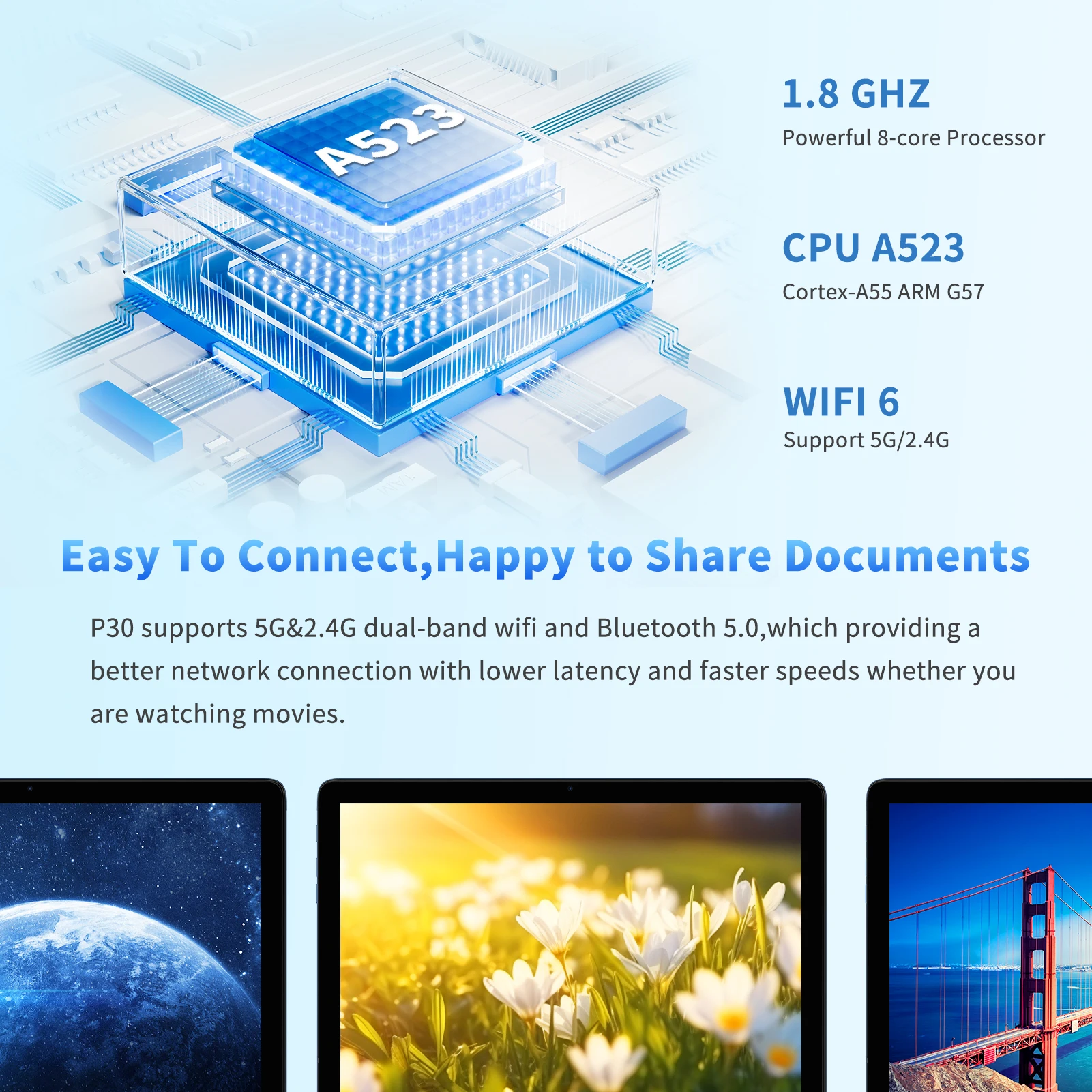 تابلت PRITOM 10.1 بوصة 2 في 1 يعمل بنظام Android 15 مع لوحة مفاتيح، وذاكرة وصول عشوائي 8 جيجابايت (4+4)، وحدة تخزين 128 جيجابايت، وسعة 1 تيرابايت قابلة للتوسيع، وبطارية 8000 مللي أمبير في الساعة