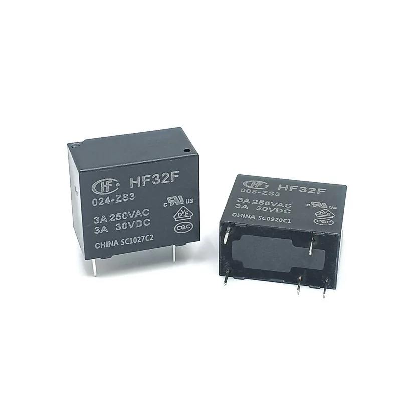 5PCS/10PCS HONGFA Relays HF32F-5V-12V-24V-ZS3  5Pin 3A 30VDC