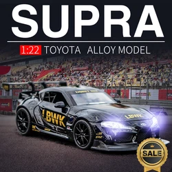 1:24 Toyota SUPRA Track Alloy Sports Car Model Diecasts & Toy Vehicles Metal Car Model Simulation Sound and Light Gift