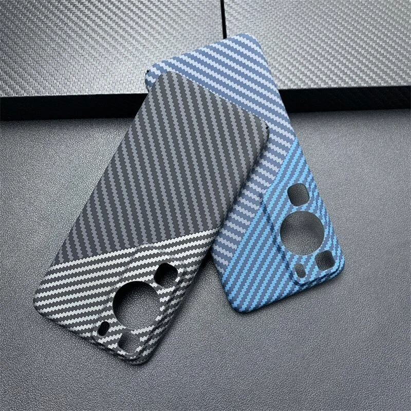 Matte Hard Case For Huawei P60 Pro Case PC Carbon Fiber Texture Pattern Phone Cover For Huawei P60 P60Pro Slim Ultra Thin Bumper