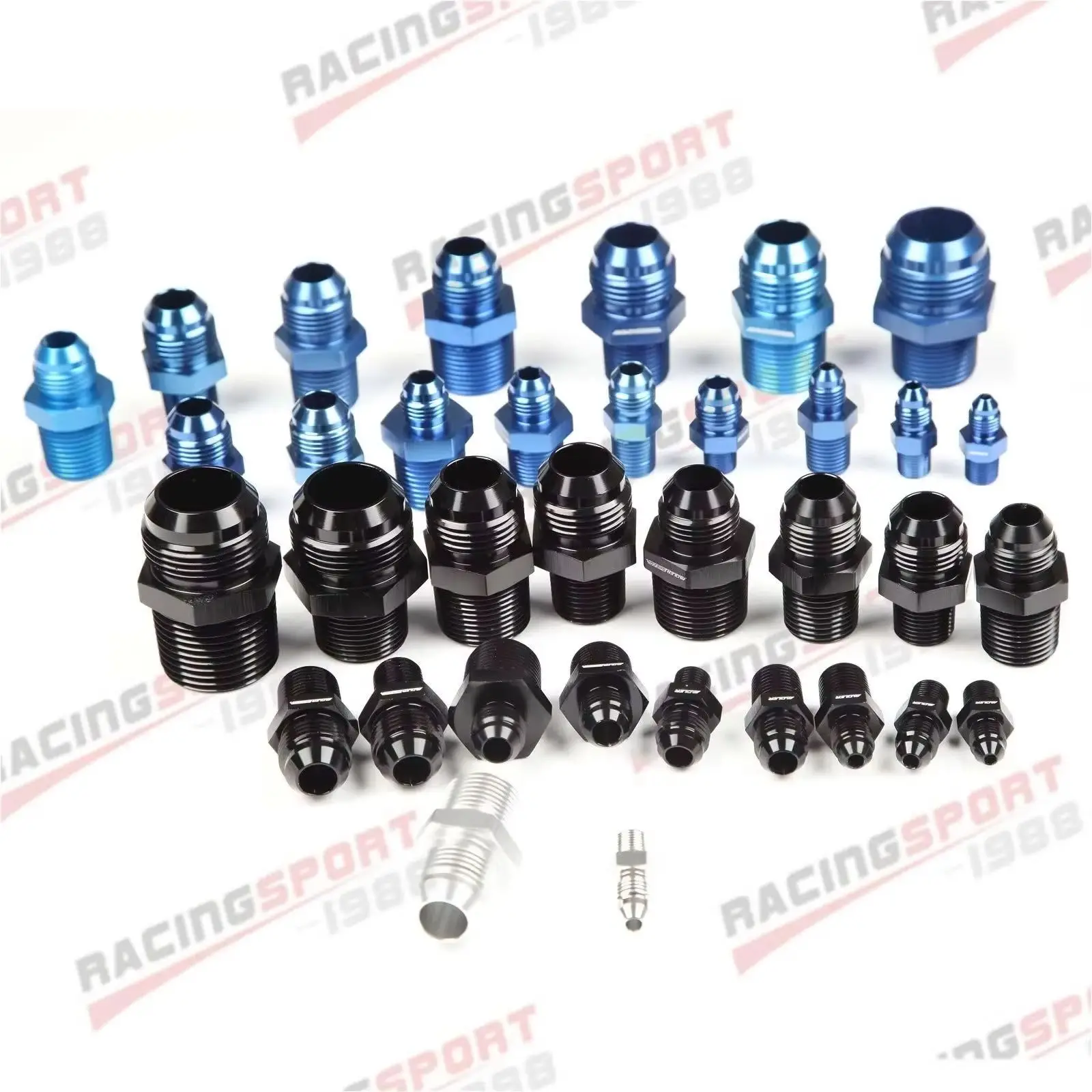 Universal Straight Fuel Hose Adapter Pipe Thread Fitting AN4 AN6 AN8 AN10 AN12 To 1/8NPT 1/4NPT 3/8NPT 1/2NPT 3/4NPT