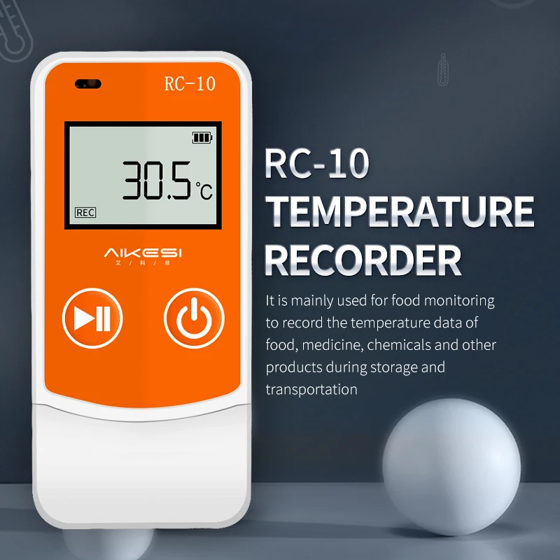 

RC-10High-precision Digital USB Temperature Data Logger for Warehouse Storage, Refrigerated Transport, Laboratory, Etc