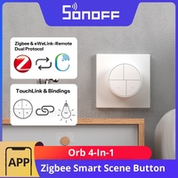 SONOFF Orb 4-In-1 Zigbee Smart Scene Button Split Magnetic Design Zigbee & eWeLink-Remote Dual Protocol Multiple Trigger Actions