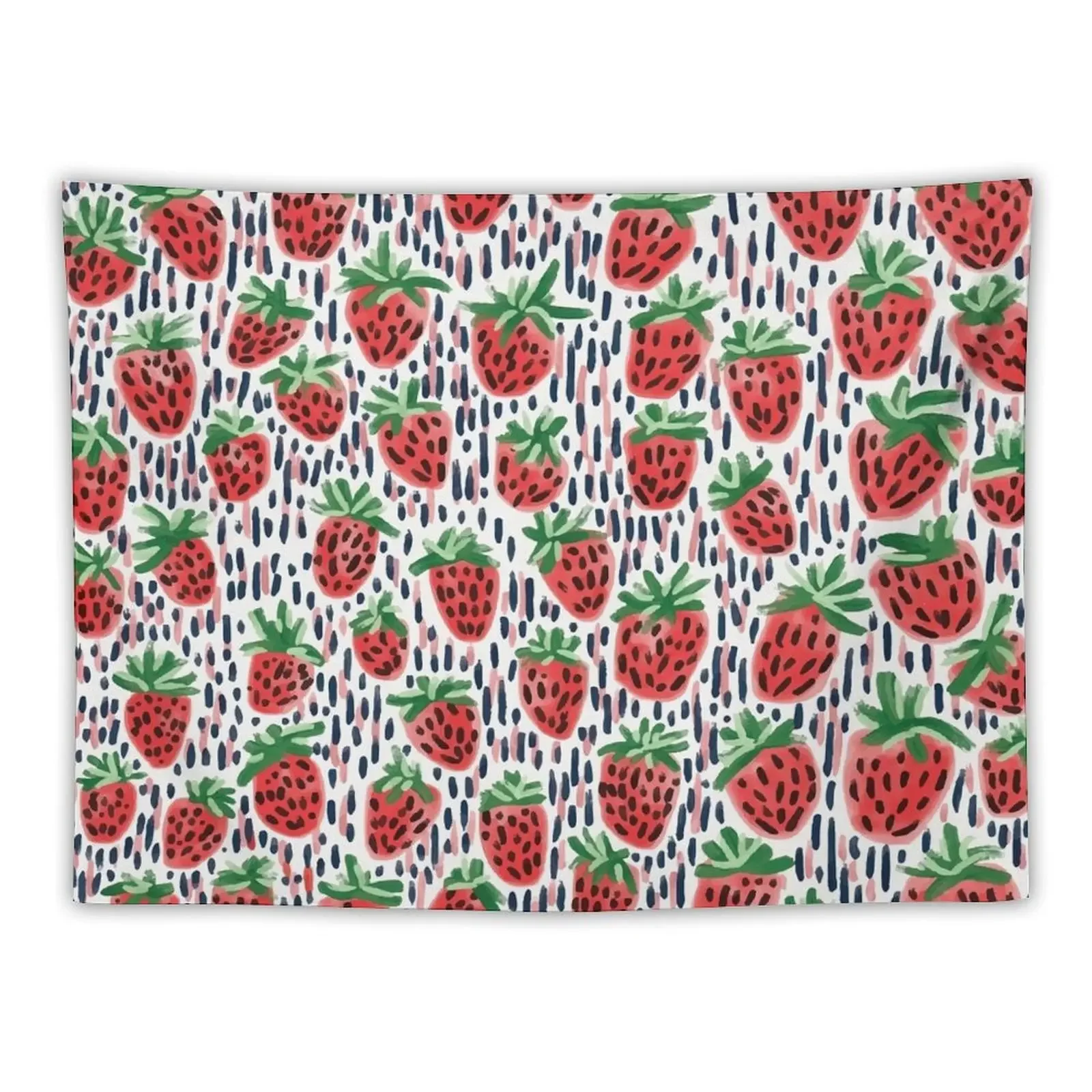 

Strawberry Fields and Dashes Tapestry House Decor Room Decorations Aesthetic Tapestry