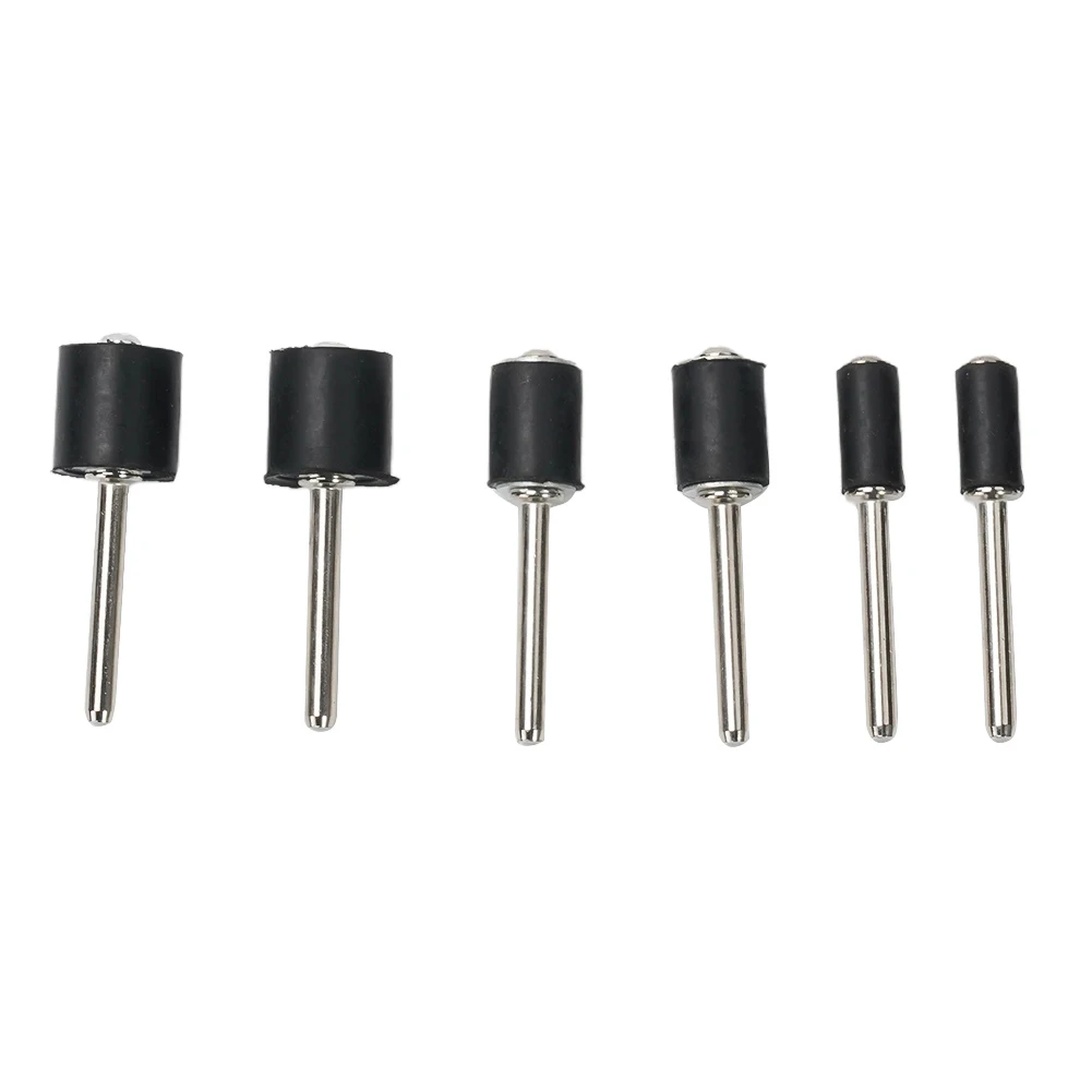 Grinding Wheel Sanding Mandrels Kit Replacement Rubber Home 1/8 Inch Shank 6.35/9.5/12.7mm Circle High Quality