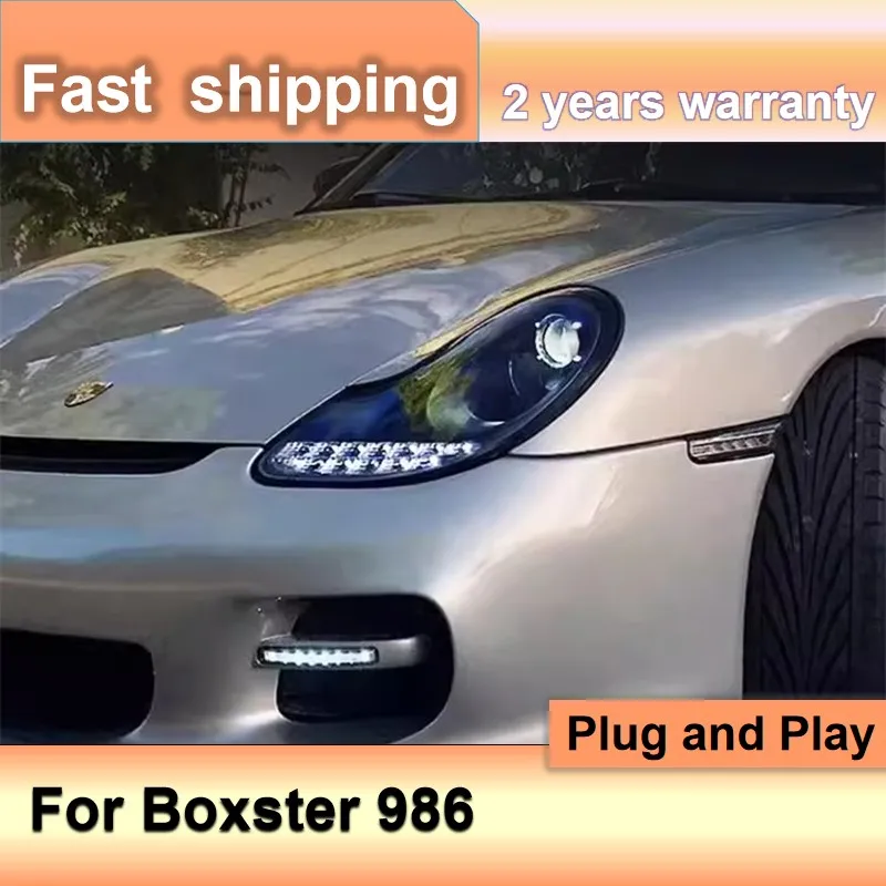 

Car Accessories for Porsche Boxster 986 Headlamp 1997-2004 Boxster Headlight DRL Turn Signal High Beam Projector Lens