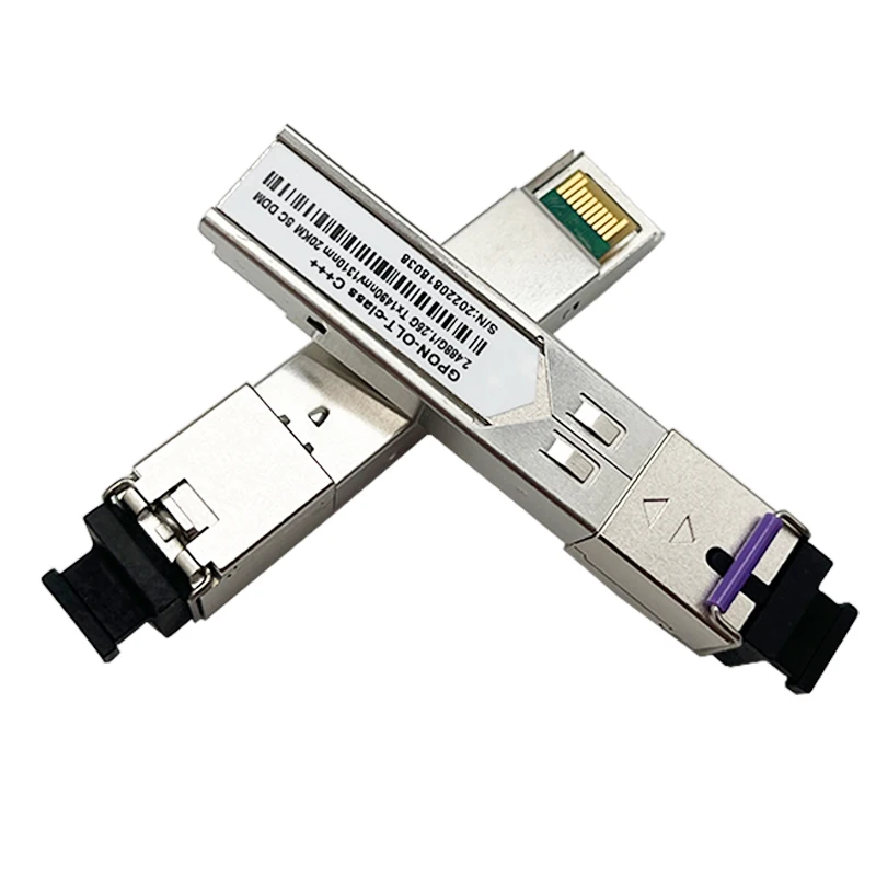 Модуль приемопередатчика оптического волокна GBIC SC GPON OLT C +++ SFP Tx1490/Rx1310nm 1,25G 2,5G OLT оборудование совместимое с Huawei ZTE OLT