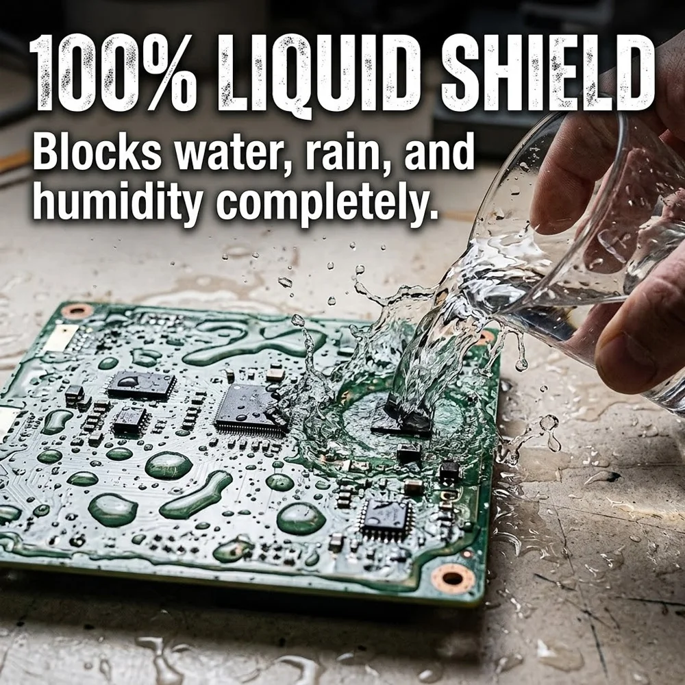 60ml Conformal Coating for Electronics, Transparent PCB Circuit Board Protection Varnish, Waterproof Insulation Glue ZORILYNX