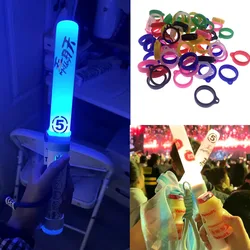 Glow stick Ring Silicone Fishing Rod Fishing Rod Pole Fastener Anti-Collision Fishing Rods Tie Holder Fishing Rod Stopper