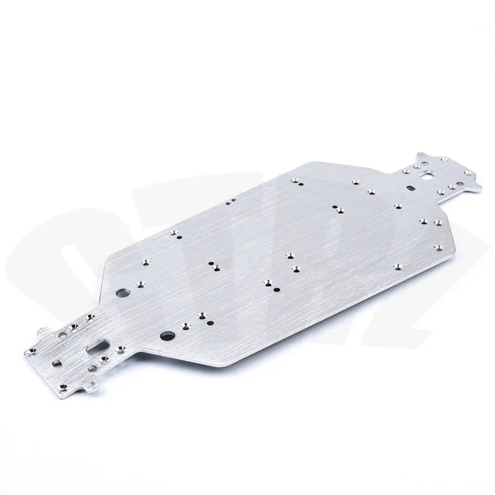 1/10 HSP Flying Fish 94103 94123 Aluminum Alloy Chassis Metal Base Plate for 1/10 Off-road Vehicles Bigfoot HSP 94107/170 94111