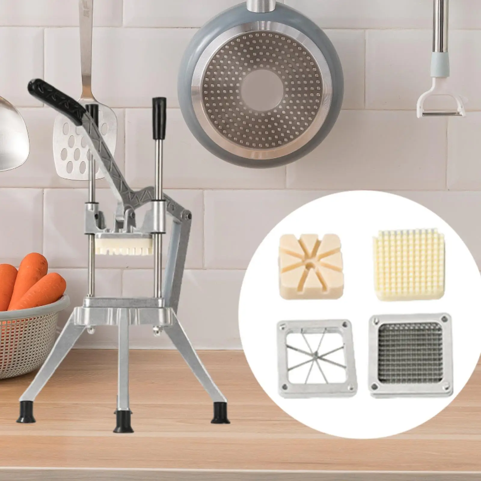 

Commercial Vegetable Fruit Chopper Manual Vegetable Slicer for Slicing Fruit