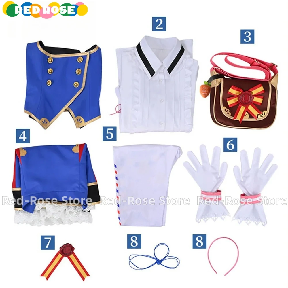 Disfraz de Anime Umamusume Pretty Derby Meisho Doto, disfraz de Halloween, Navidad, fiesta, peluca personalizada, tocado de cola, zapatos