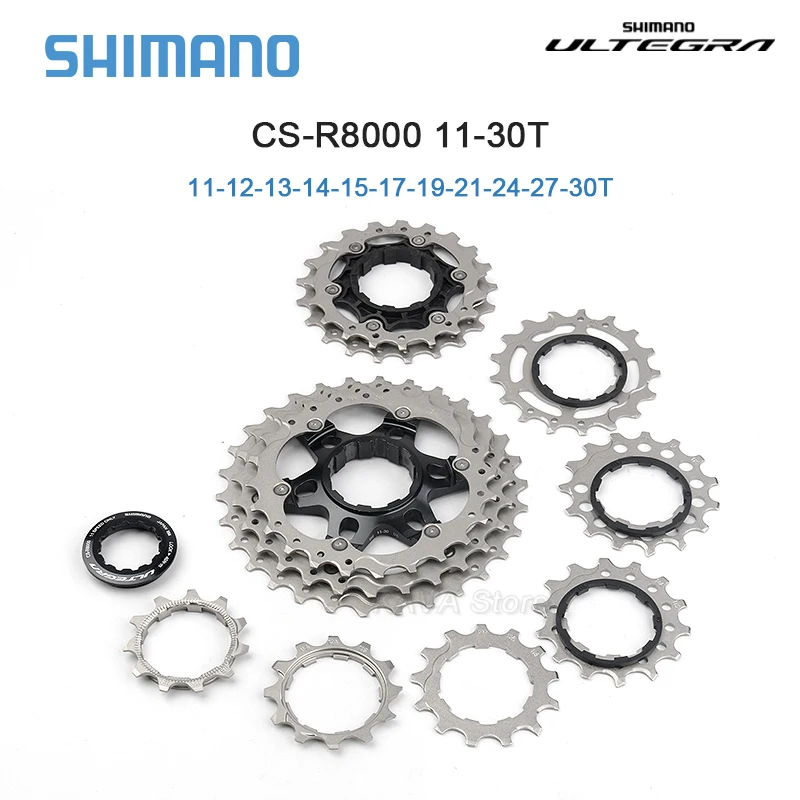 SHIMANO 105 CS-R8000/R7000 Freewheels Road Bike 11 Speed Freewheels Cogs11-28T 30T 32T HG700 11v 34T Cassette Sprocket Bicycle