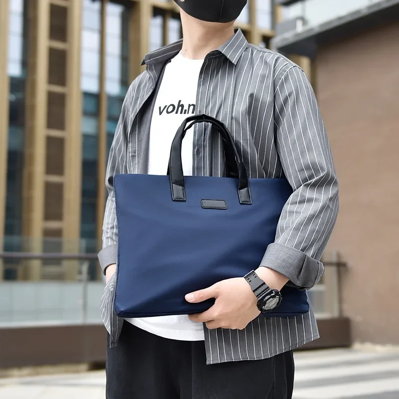 Bolso de mano de gran capacidad para hombre, bolsa de archivos de negocios para hombre, bolsa de computadora de moda, bolsa de información de viaje para documentos de alta calidad, nuevo