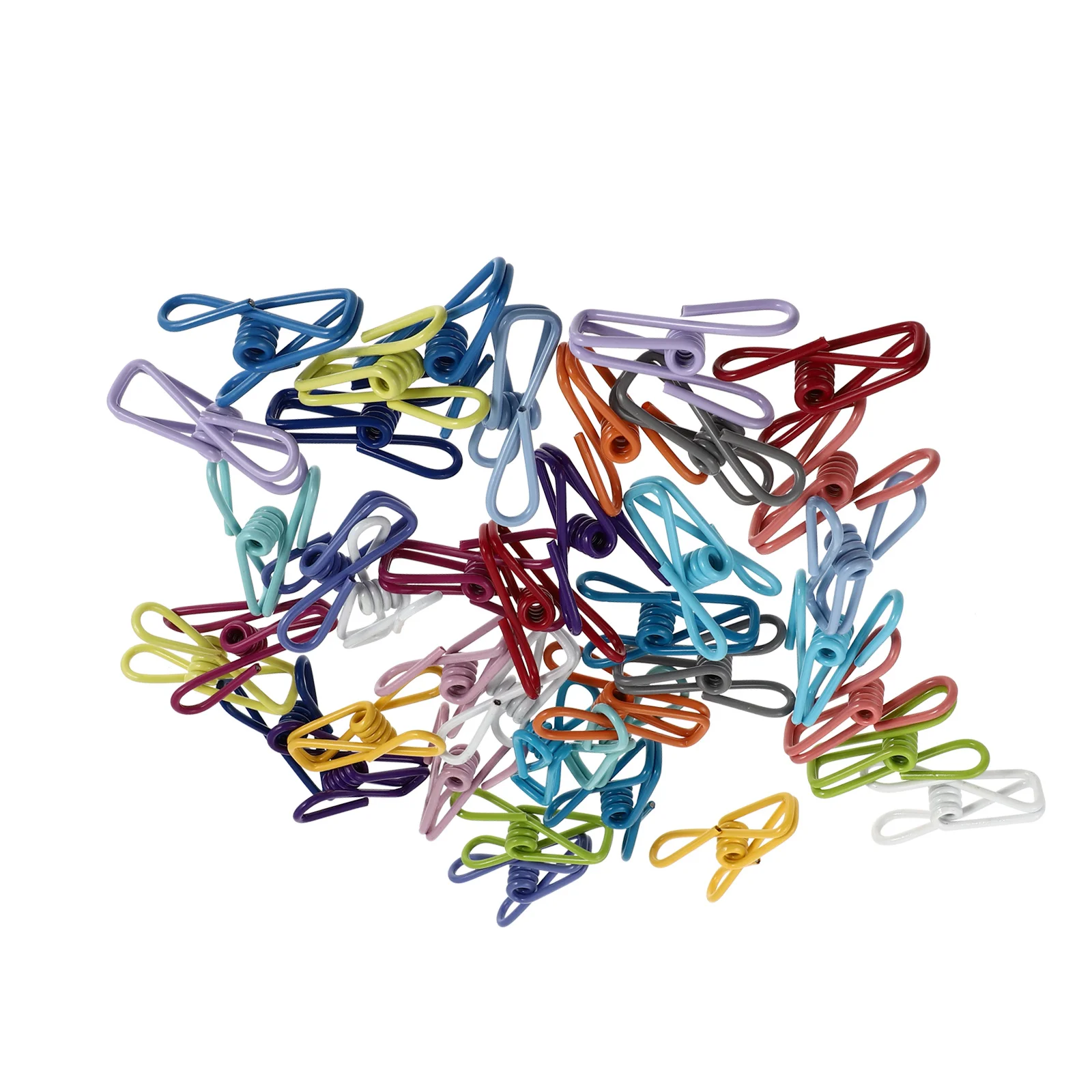 40Pcs Photo Fixing Clips Creative Small Clamp Windproof Clothes Drying Multifunctional Towel Sock Non-Slip Household