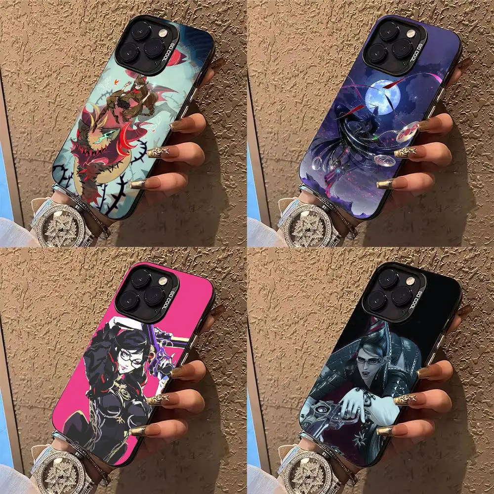 

Game B- Bayonetta-ES Phone Case For iPhone 17,16,15,14,13,12,X,8,Pro,Max,Plus,E,SE4,Air,Mini IMD Matte Black