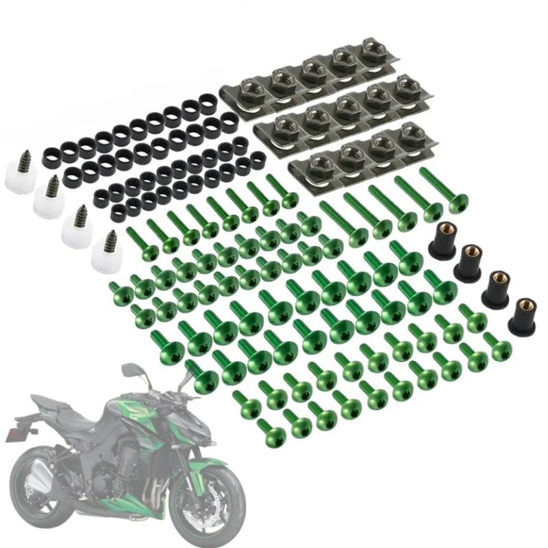 

Motorcycle Fairing Bolts Body Screws Nuts For Kawasaki Z900 Z750 Z800 Z650 Z1000 ER6N Versys 650 ZX6R ZX10R Ninja 400 300