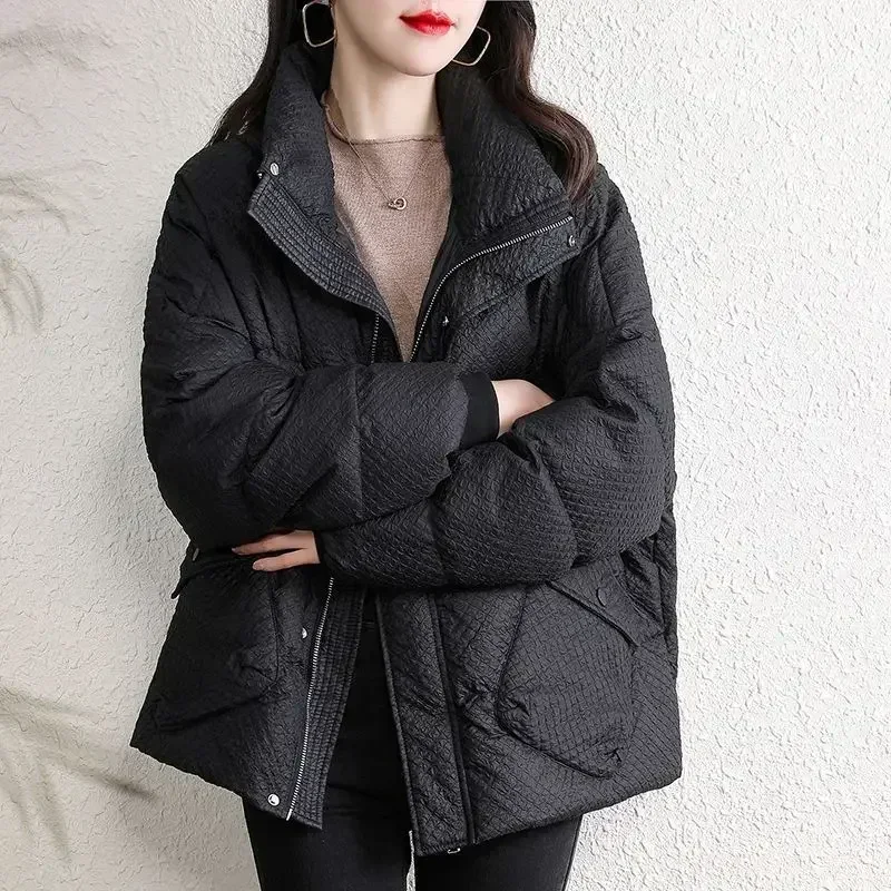 Winter Jackets Couple Two Fake Pieces Oversize Hooded Clothes for Men and Women Ins Trendy Windbreaker Coat Cotton-padded Jacket