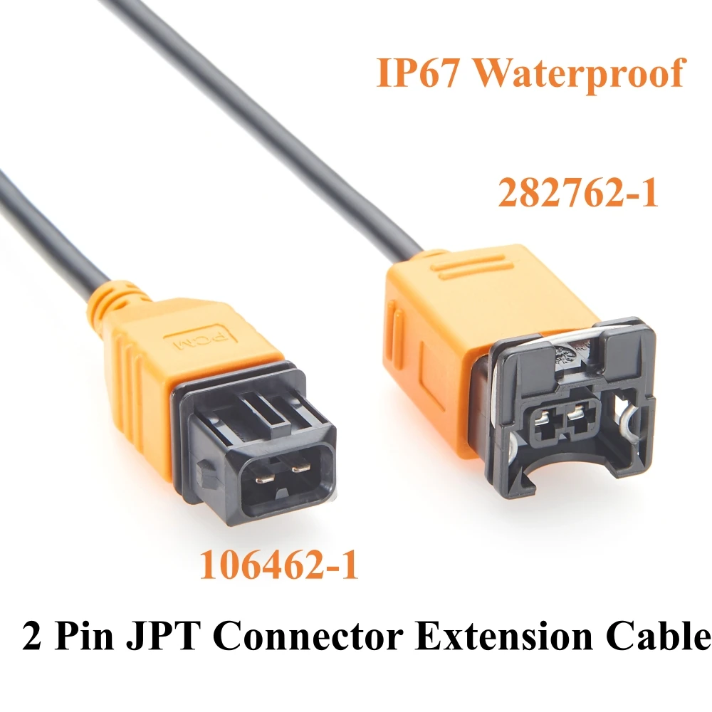 2 Pin JPT Connector Extension Cable 106462-1 to 282762-1 TE AMP Junior Power Timer Male to Female Car Harness for Fuel Injector