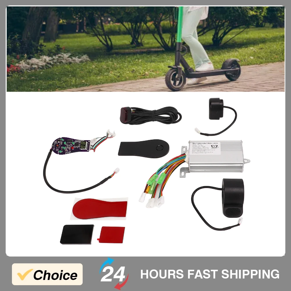

Комплект контроллера 36 В 350 Вт с приборной панелью, дроссельная заслонка для большого пальца, легкое использование, прочный, высококачественный, набор аксессуаров для сборки электрического скутера