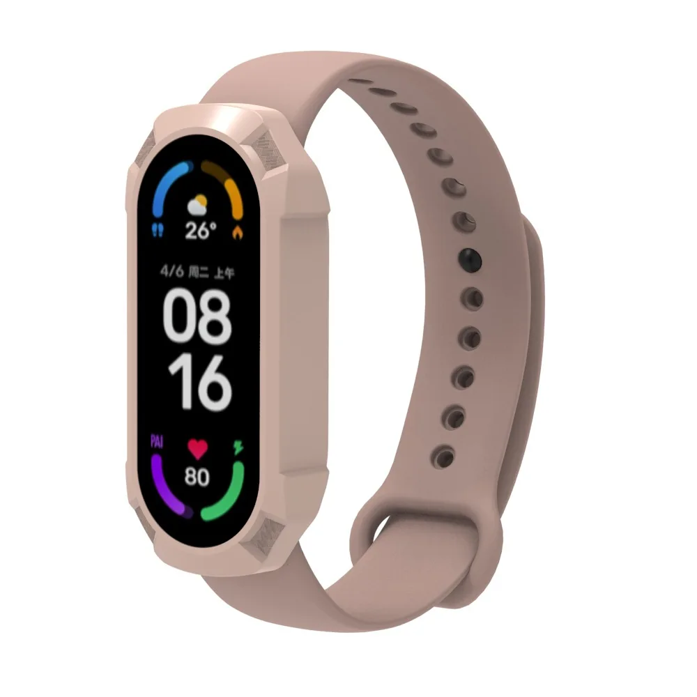 حافظة حماية شاشة كاملة من الزجاج الصلب لهواتف شاومي أمازفيت Mi Band 7 6 5 4 ملحقات سوار ذكي