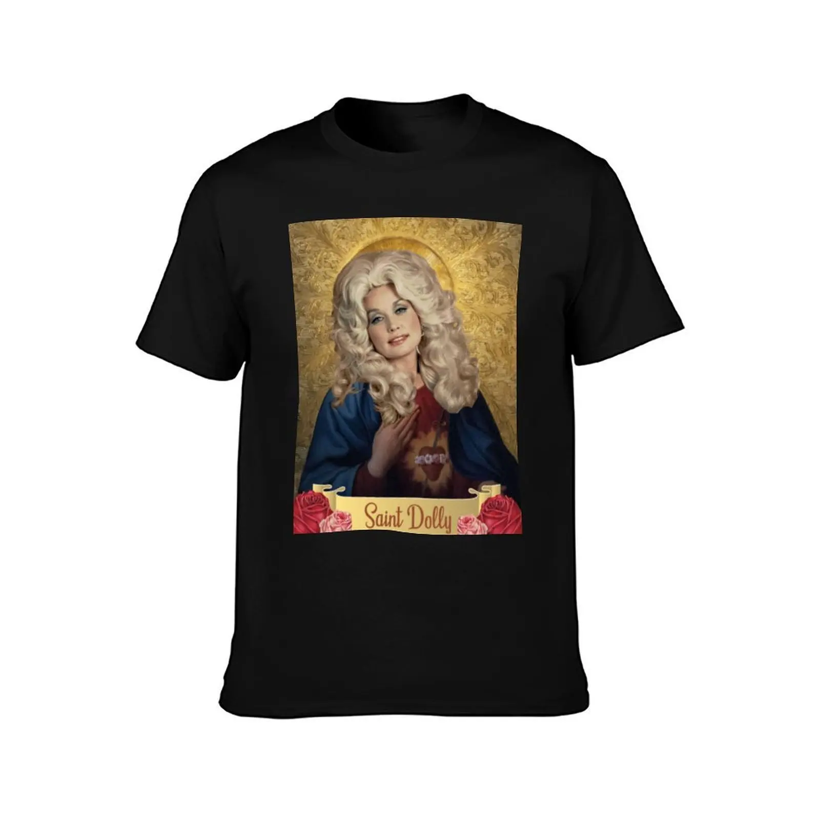 Saint Dolly Parton - Saint Doll T-Shirt, Summer Casual Cotton Tee, Oversized Streetwear Tops, Vintage Graphic Print, 100% Cotton