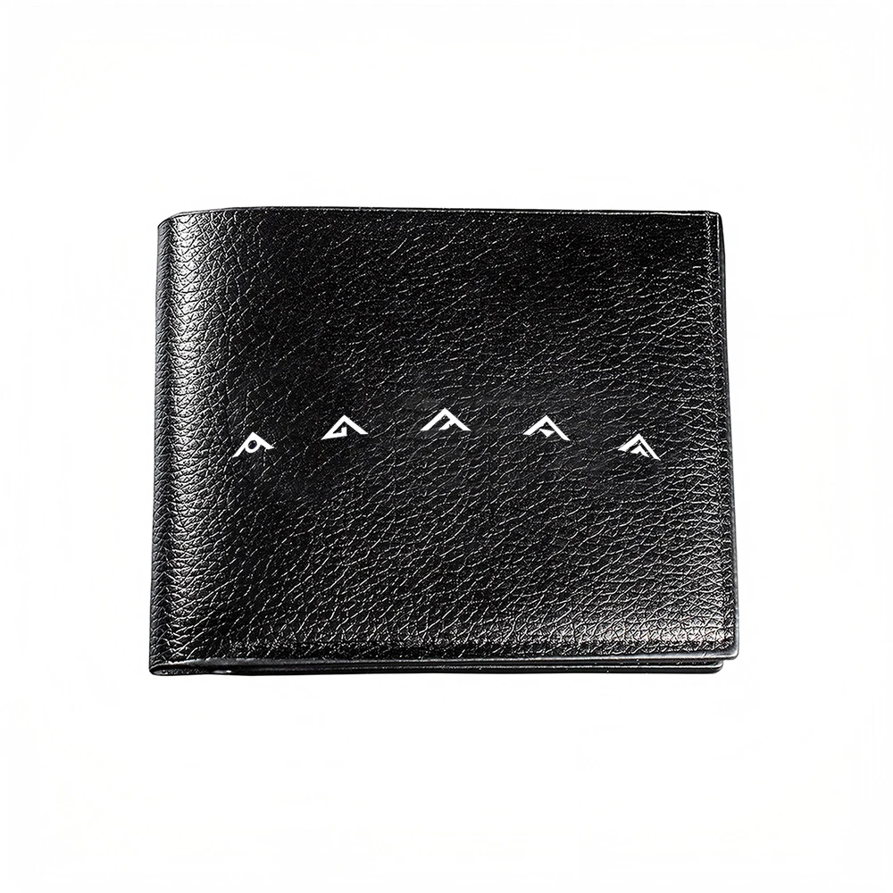 Mountain Range Design Men's Wallet Card Holder Casual Business Fashion Print Style Accessory