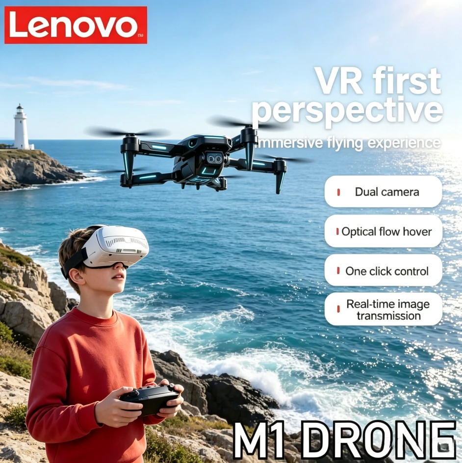 Drone Ls Rc - Drone GPS pliable Lenovo M1/M1VR avec