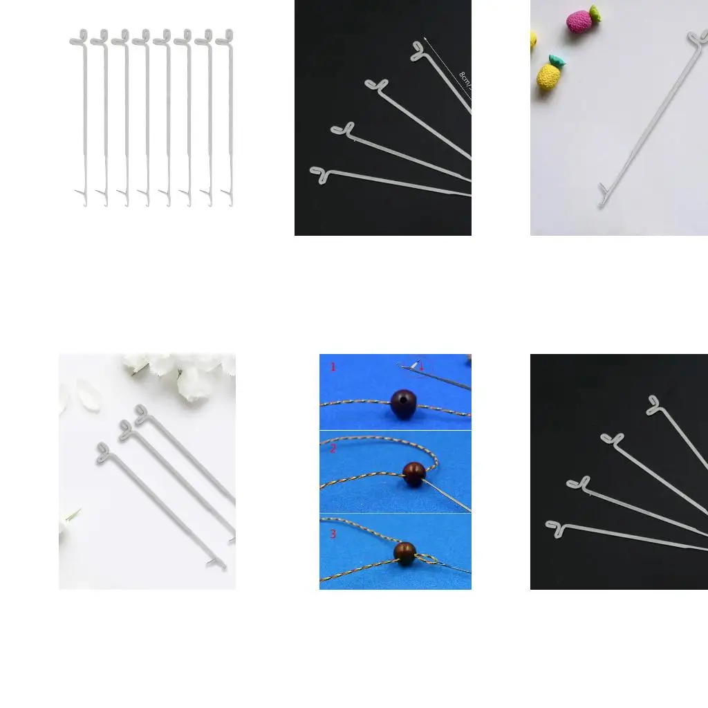 10pcs/set Sewing Needles Sealing Crochet Hook DIY Weave Knitting Tools Dread-lock Crochet Needle Hook Hair Weaving