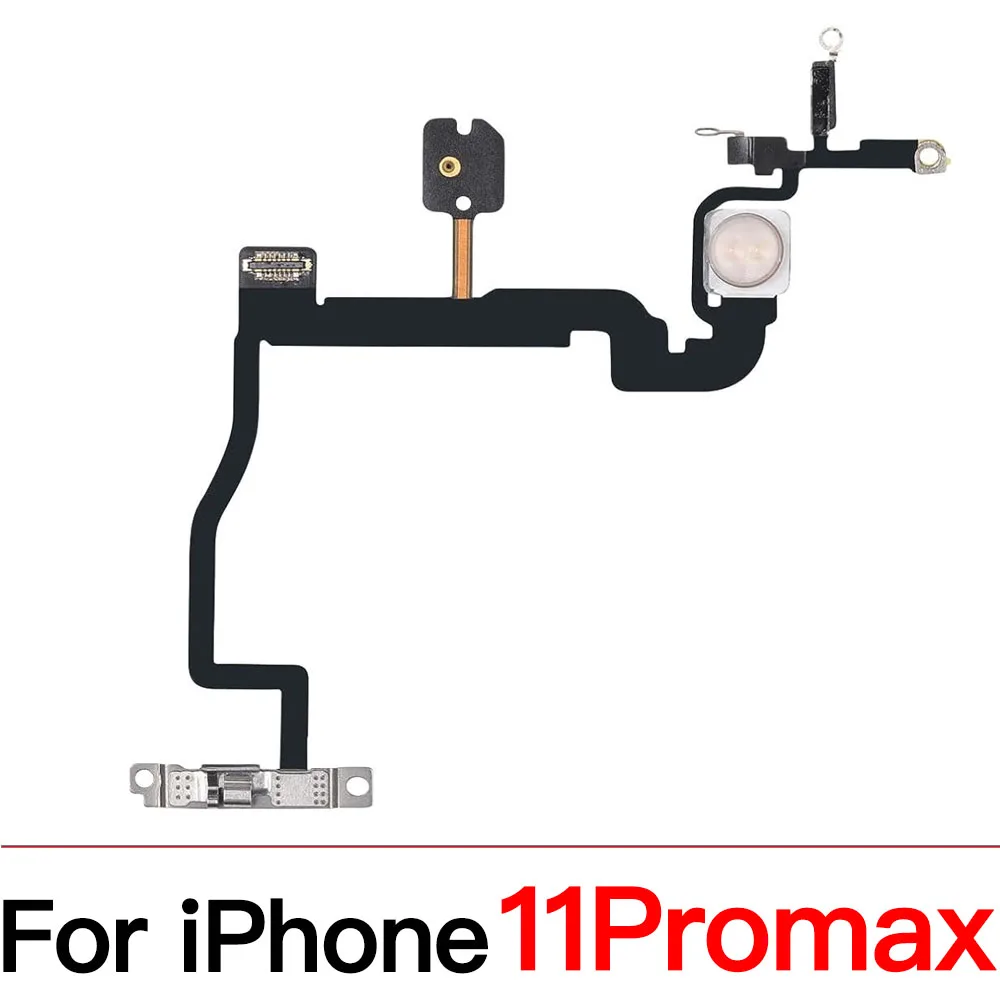 بديل لزر الطاقة والمستوى لهاتف iPhone 11 Pro Max مع كابل مرن بمفتاح صامت