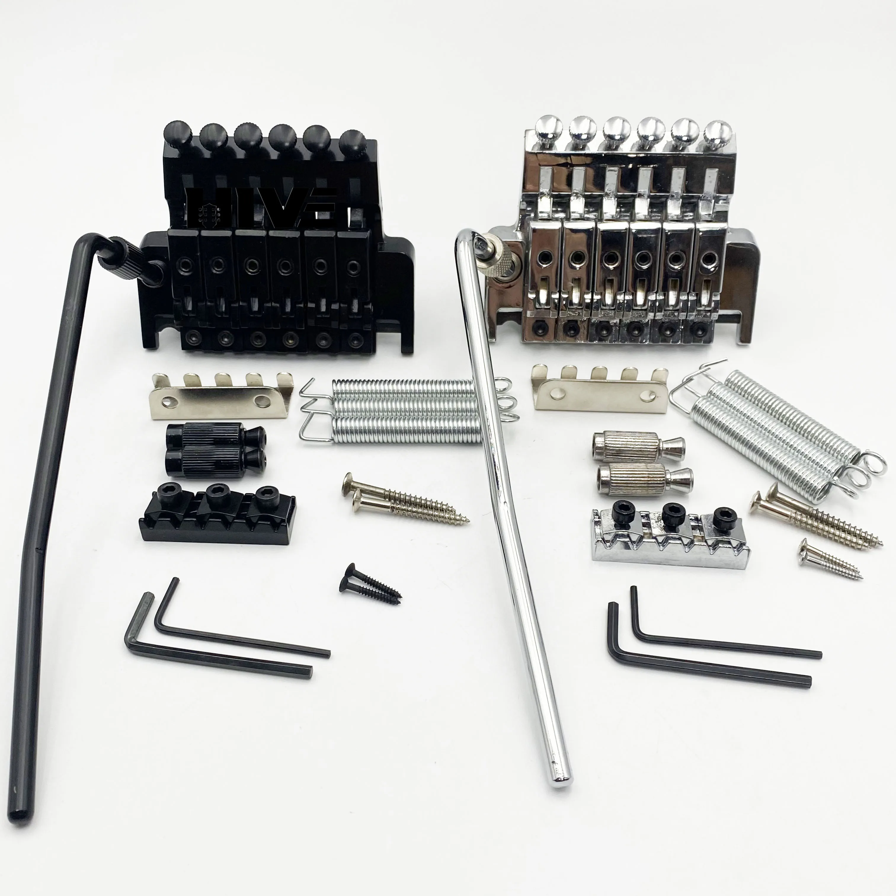 

Factory Direct Sales Electric Guitar Bridge Chrome-Plated Trill Bridge Double Lock System Guitar Bridge Zinc Alloy Material