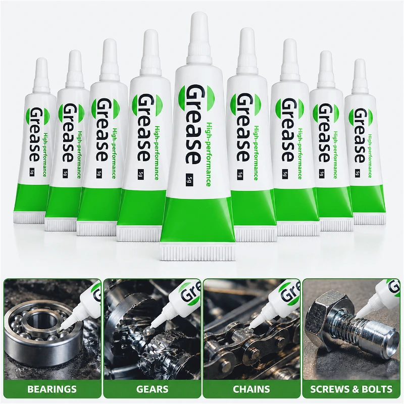 1-9pcs Silicone Lithium Grease Waterproof High Voltage Insulator Multi-Purpose Lubricant for Auto Marine Spark Plugs Bearings